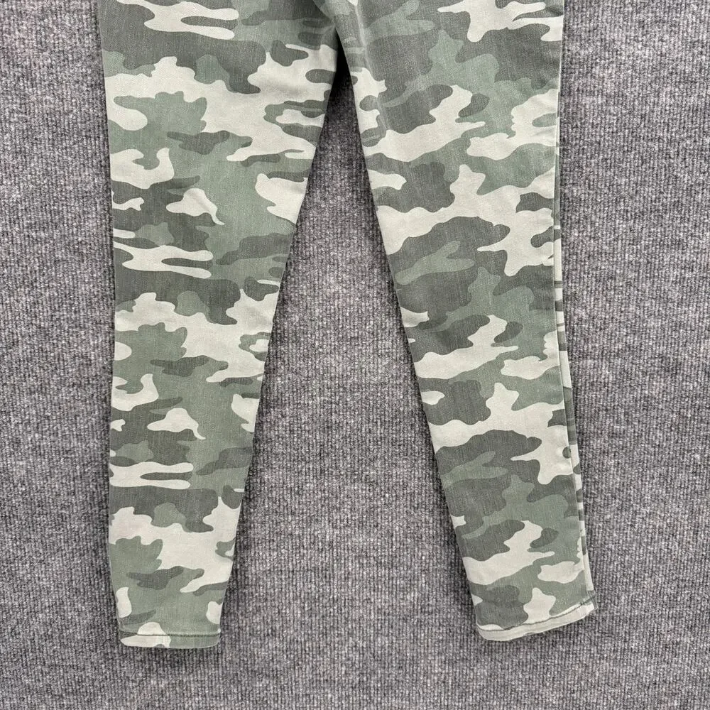 Cat & Jack Girls Camouflage Camo Jeggings Size 10 Stretch Adjustable Waist